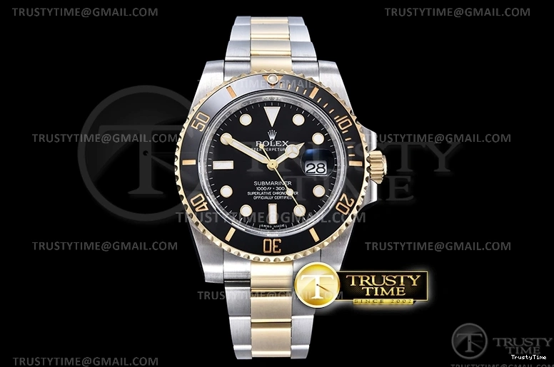 1202 Sophisticated Submariner 116613LN 904L YG SS Black ARF V3 A 1087